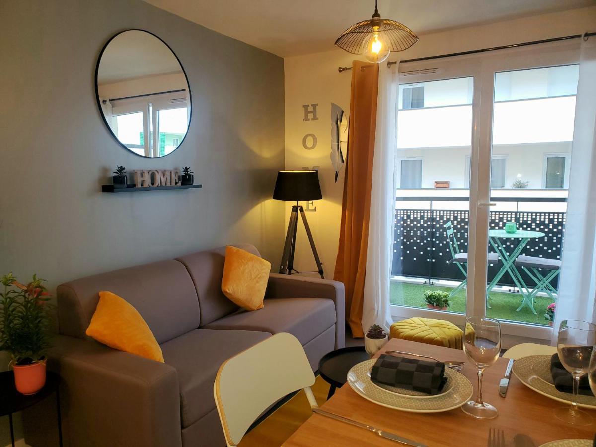 The Sunshine- Appart Cosy Proche Paris-Disney Avec Parking Prive Dans Residence Meaux Exterior foto