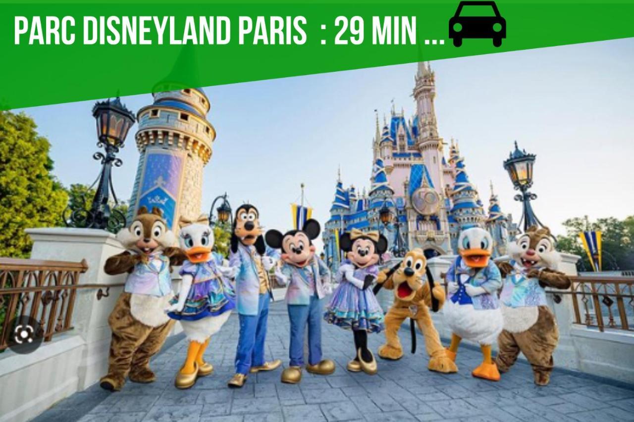 The Sunshine- Appart Cosy Proche Paris-Disney Avec Parking Prive Dans Residence Meaux Exterior foto
