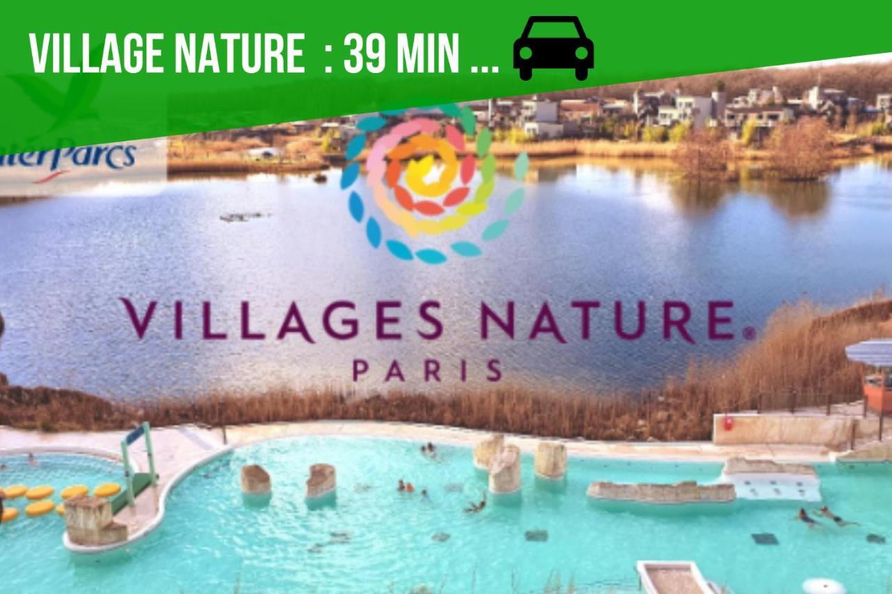 The Sunshine- Appart Cosy Proche Paris-Disney Avec Parking Prive Dans Residence Meaux Exterior foto