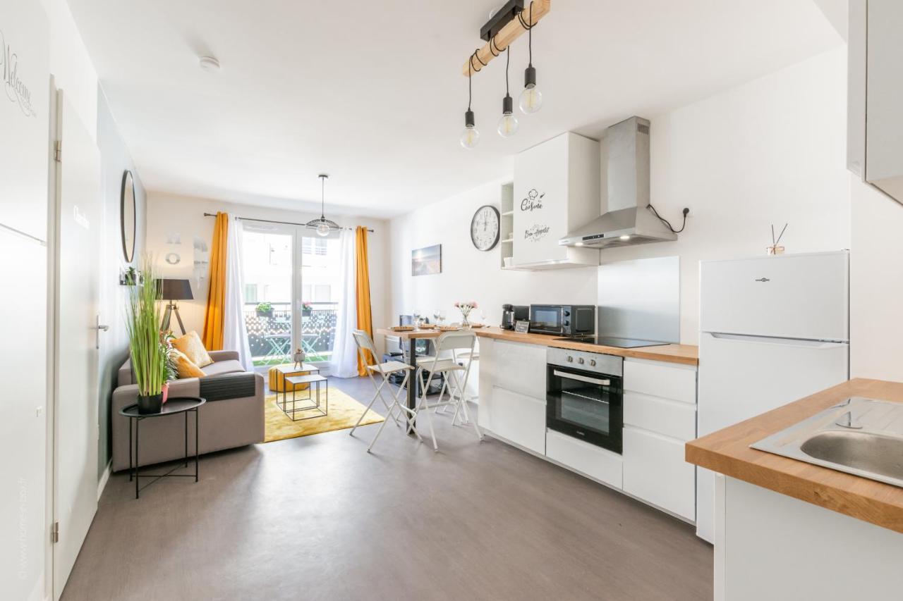 The Sunshine- Appart Cosy Proche Paris-Disney Avec Parking Prive Dans Residence Meaux Exterior foto