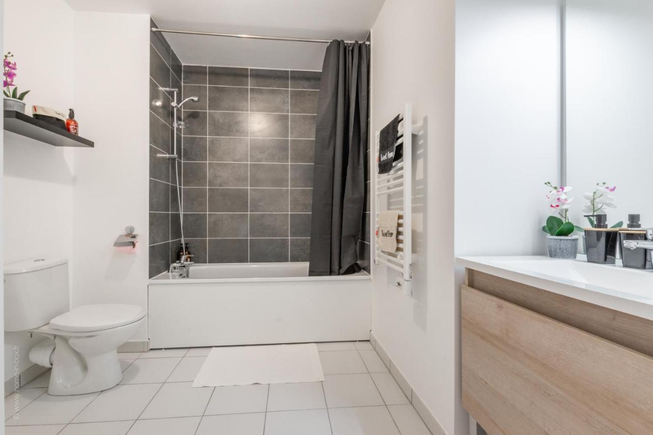 The Sunshine- Appart Cosy Proche Paris-Disney Avec Parking Prive Dans Residence Meaux Exterior foto